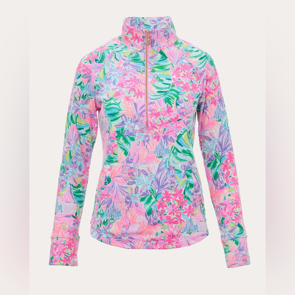 Lilly Pulitzer Skipper Popover Disney Dreamin 3/4 Zip Jacket